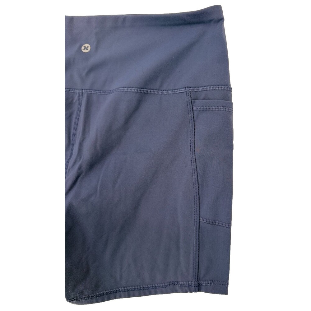 RBX Active Womens Medium Blue Bike Shorts High Rise Pockets‎ Stretch - Picture 8 of 8